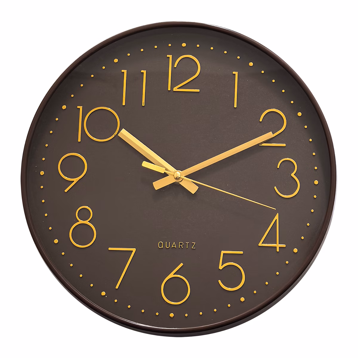 Horloge murale ronde marron chocolat Ø.30 cm Emdedesign Color – Réf. FVTDTKLQU1074988007