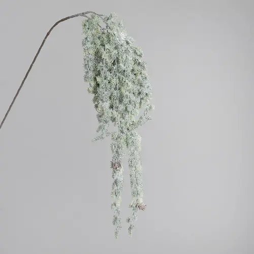 Confort dehors：Chute de mélèze artificiel glacée verte - 116 cm