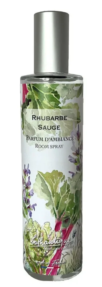 À avoir au jardin：Parfum d'ambiance Lothantique Jardin d'aquarelles Rhubarbe Sauge – 100 ml