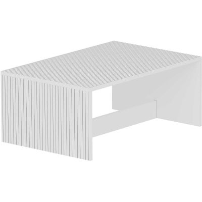 Table basse en aggloméré Lenna (Blanc)