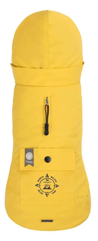 Pour votre confort au jardin:Ciré pour chien coloris jaune Wouapy Basic - Taille XL