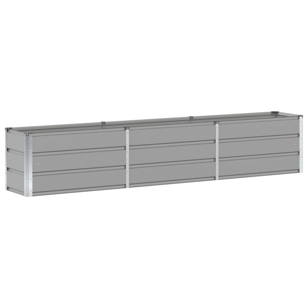 vidaXL Jardinière Gris clair 240 x 40 x 45 cm Acier