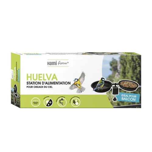 Pour un jardin agréable:Mangeoire pour balcon Hamiform Huelva - 2 coupelles