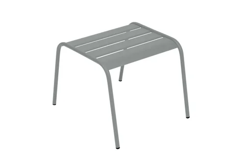 Pour la maison et l’extérieur:Repose Pieds Monceau coloris gris en acier Fermob - 59 x 48 cm