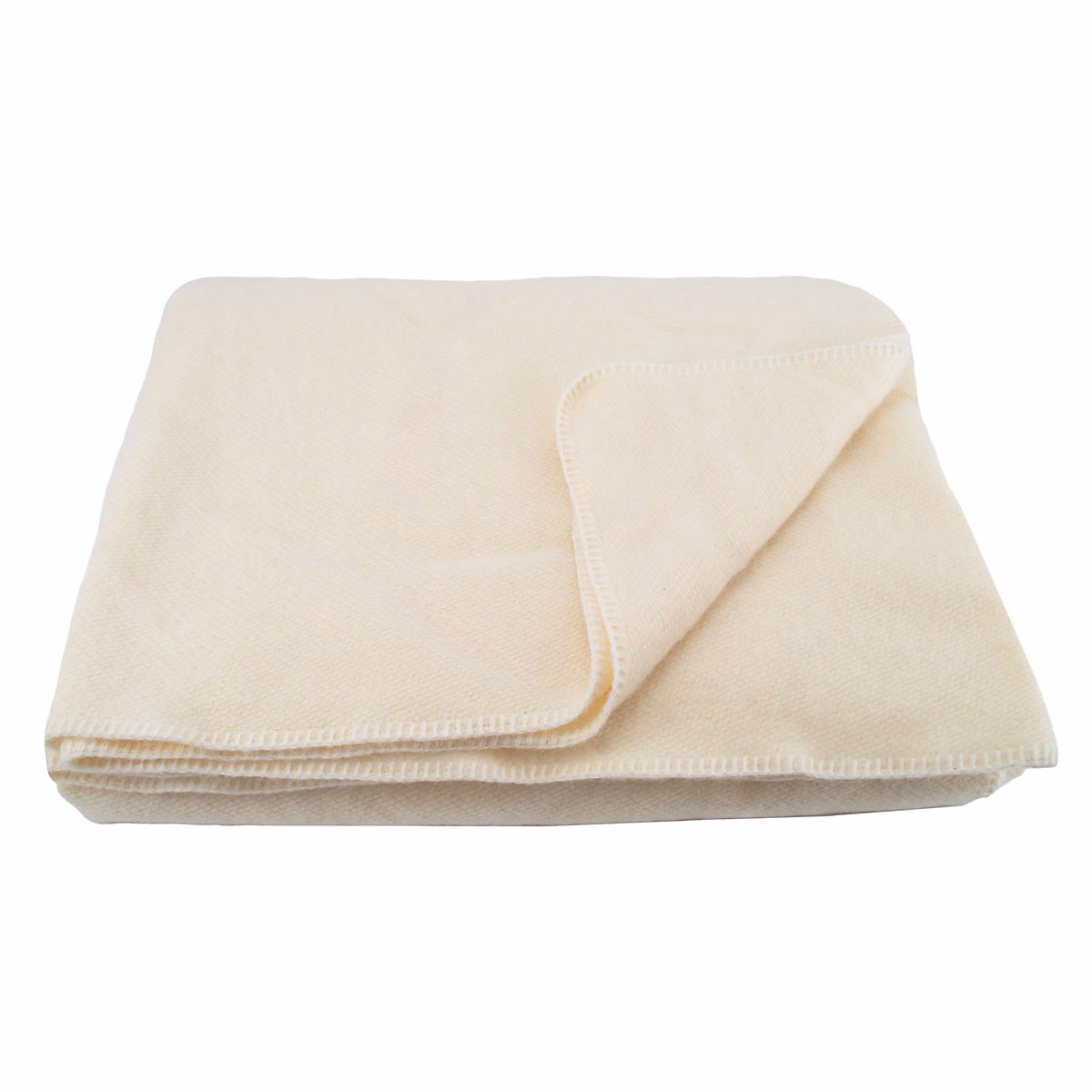 Couverture chaude laine et mohair (220 × 240 cm – Naturel)