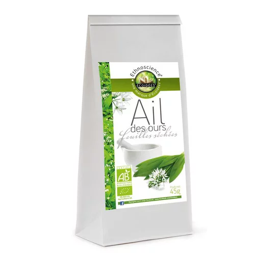 Jardin durable:Ail des ours bio feuilles séchées et émincées en sachet de 45 g