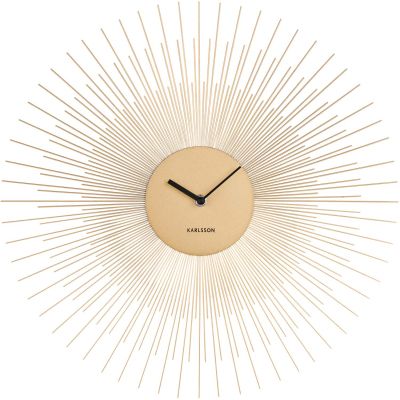 Horloge en métal Peony 45 cm (Doré)