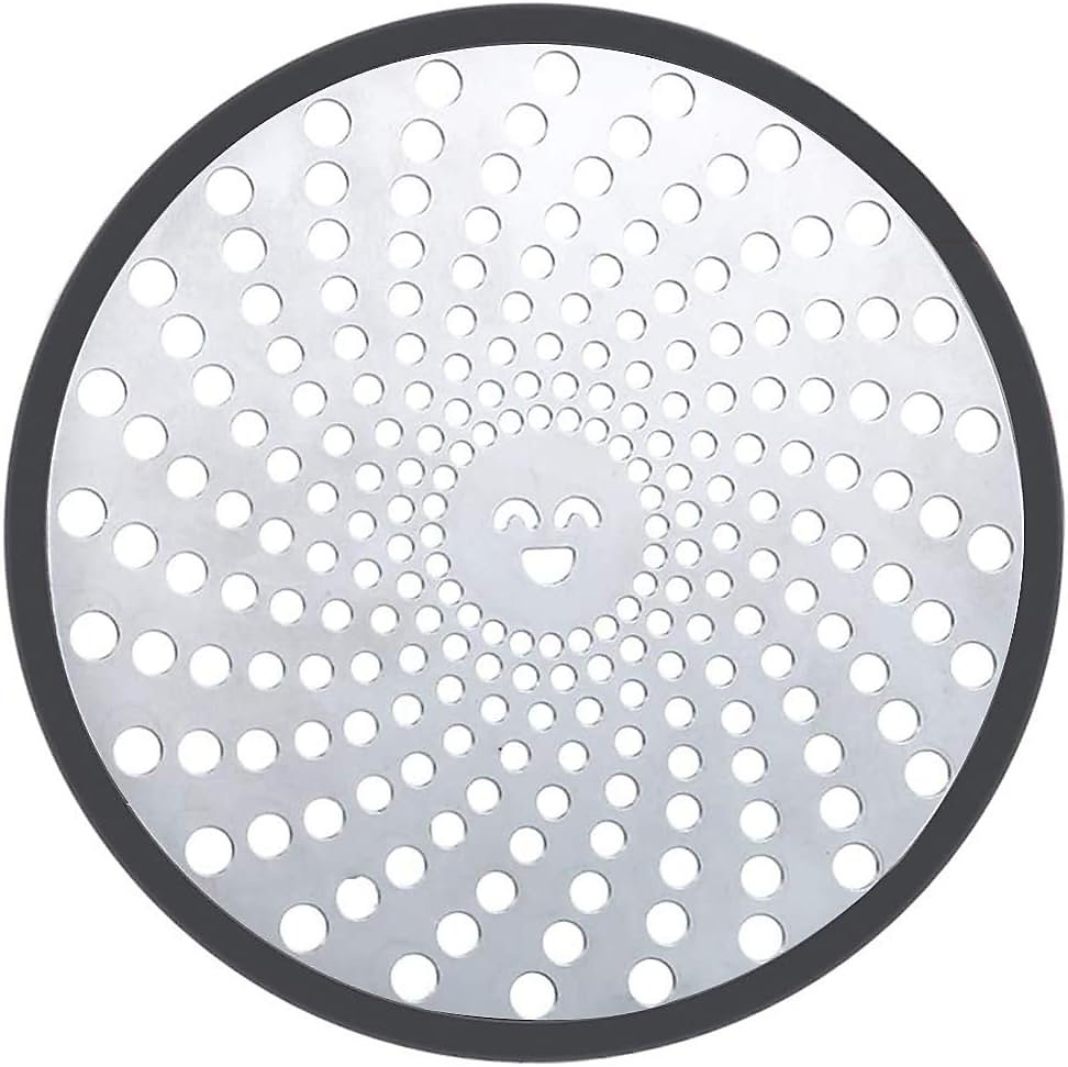 Evacuation des eaux – Drain de Douche en Acier Inoxydable Douche Drain AttrapeCheveux Filtre a Cheveux Argent 11cm de diamètre
