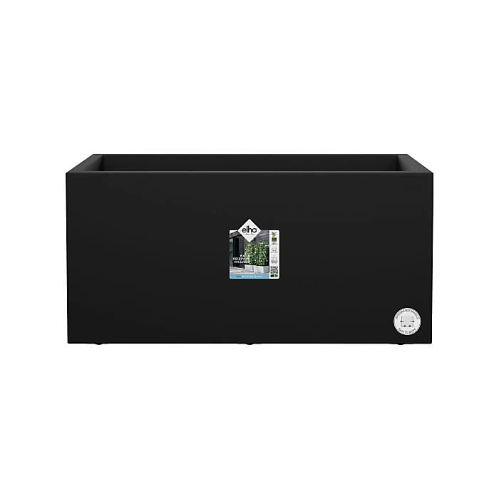 Elho Vivo Next Long 80 Bac a fleurs | Noir – L 78 x B 39 x H 38 cm – intérieurextérieur – 100% recyclé