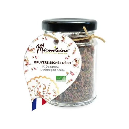 Jardin accessoire:Bruyère séchée bio en bocal Mirontaine - 9,5 g