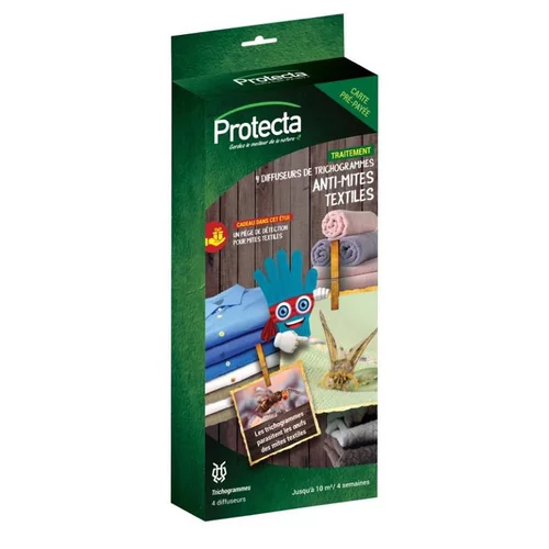 Jardin & maison:Diffuseurs de trichogrammes antimites textile Protecta - Les 4 pièces