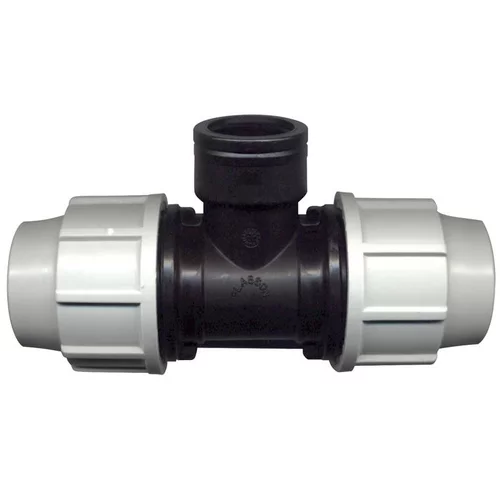 Extérieur confort:Raccord de compression avec té taraude Plasson 20 x 27 x Ø 25 mm