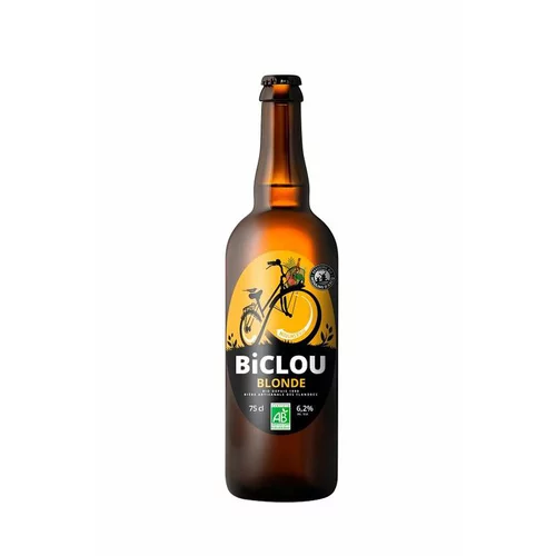 Une sélection pensée pour le jardin：Bière Biclou blonde - 75 cl