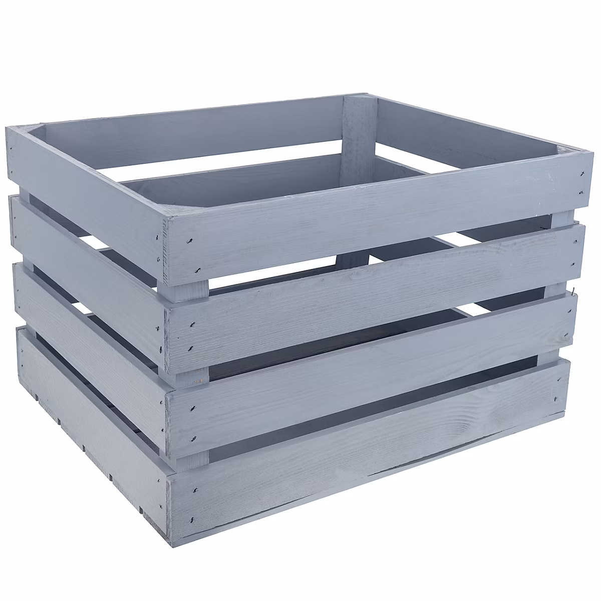 Creative Deco Caisse en Bois Gris 50 × 40 × 30 cm (+/-1cm) – Caisse Rangement Bois Vintage, Cagette Bois Deco, Boite Decoration