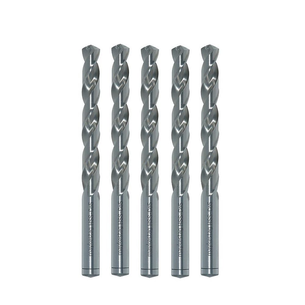 10 Forets Hélicoïdaux HSS Cobalt DIN 338 R-AS – Inox, Aciers D. 3 x Lt. 61 x Lu. 33 x Q. 3 mm x Z2, Diamwood