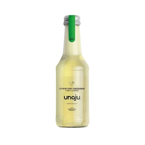 L’allié de vos extérieurs:Boisson bio citron vert Gingembre Unaju - 250 ml