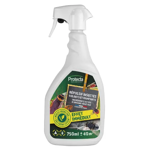 Pour un extérieur bien organisé:Pulvérisateur de répulsif insectes volants et rampants Protecta - 750 ml