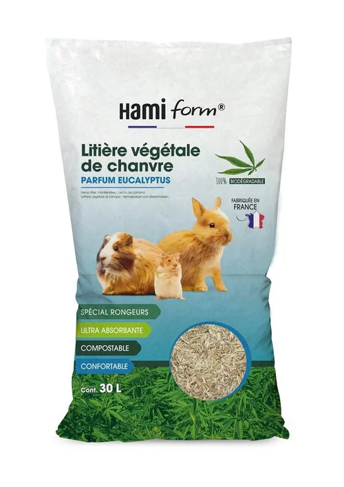 Essentiel jardin:Litière chanvre eucalyptus Closeau - 30 L