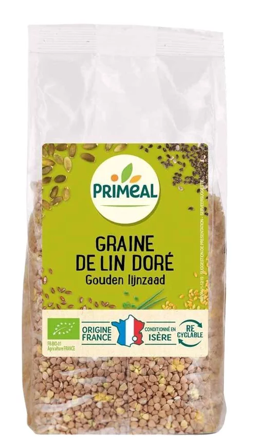 À adopter au jardin：Graines de lin doré 250 g PRIMEAL