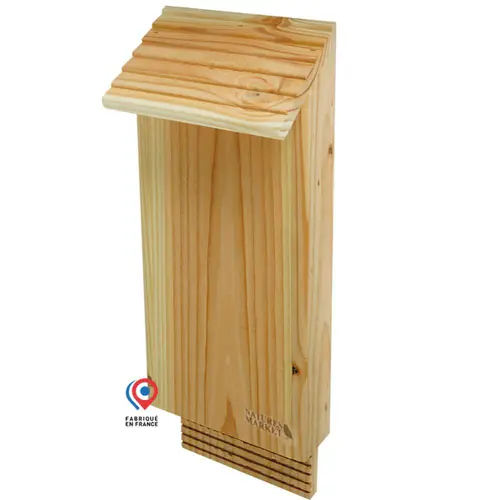 Sélection extérieur：Nichoir pour chauves-souris en pin douglas épicéa PEFC Natures Market - 6 x 20 x 47 cm