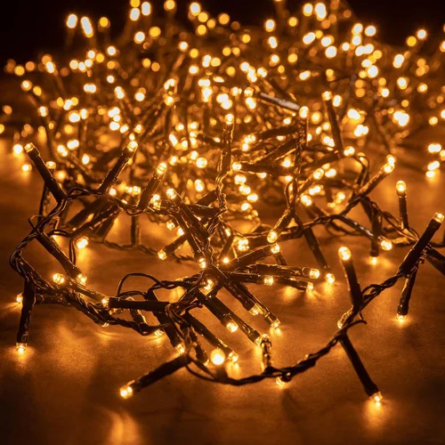 Malin extérieur:Guirlande lumineuse LED à lumière animée blanc chaud sur secteur - 40 m