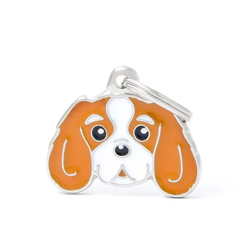 Le pratique au jardin：Médaille colors pour cavalier king charles marron