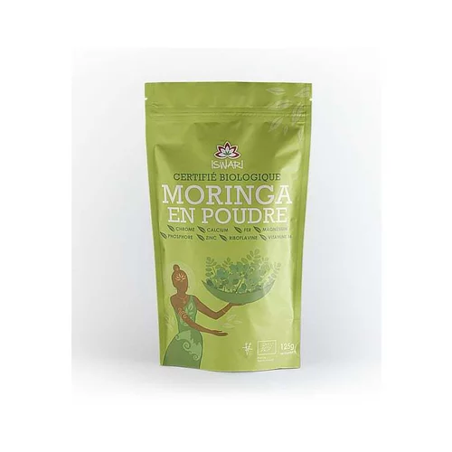 Simple pour le jardin：Moringa en poudre bio en paquet vert de 125 g