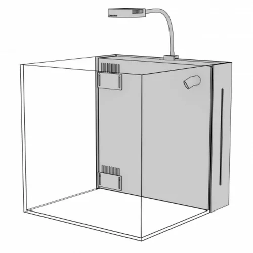 Simple dehors：Aquarium nano Yasha 90, spécialement conçu pour l'élevage marin - AQUA MEDIC - 90L