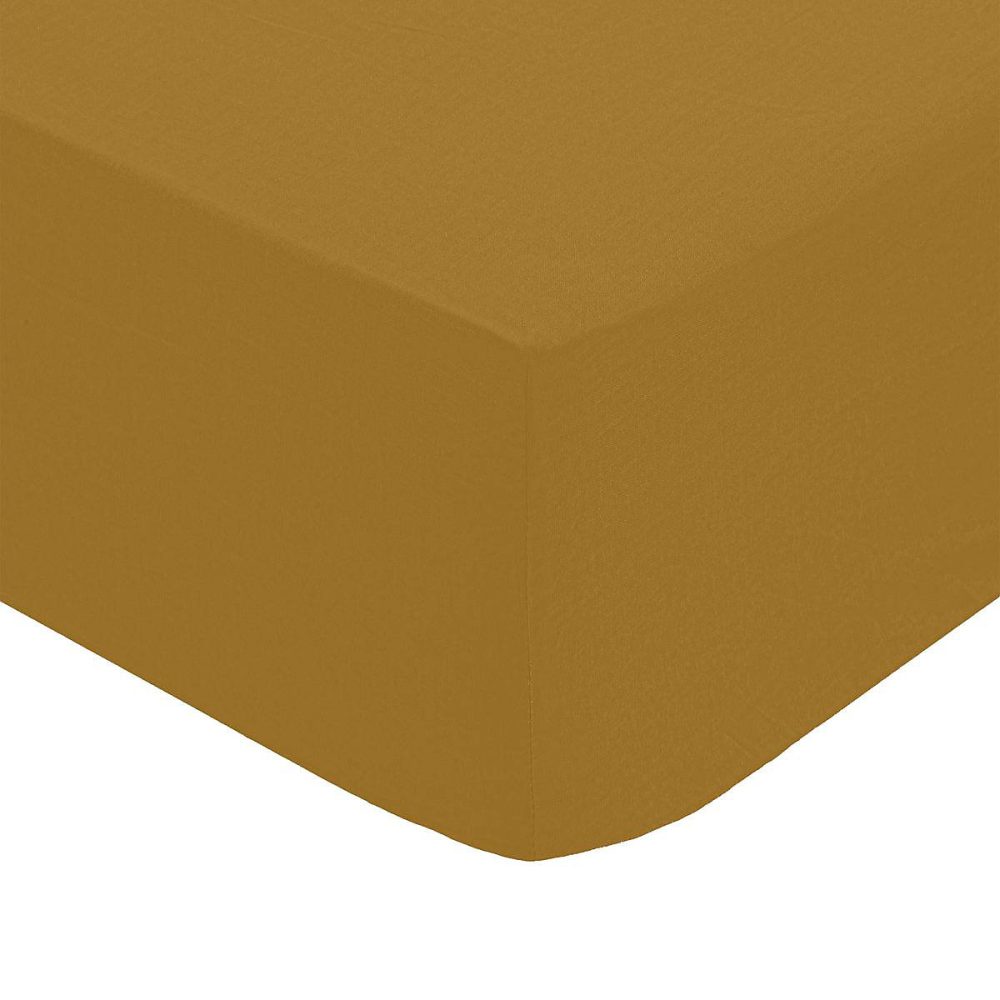 Drap – housse percale mordoré 140 × 190cm, Atmosphera Créateur d'intérieur