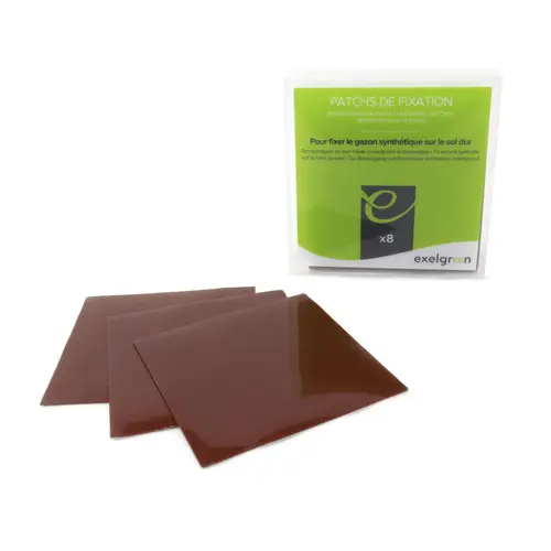 Conçu pour le jardin：Patch de fixation pour sol dur pour gazon synthétique Exelgreen - 8 pièces