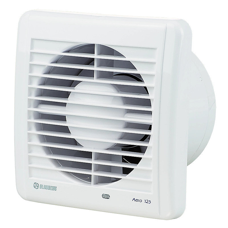 Aérateur extracteur d'air intermittent silencieux basse conso BLAUBERG Aero Still 125 mm interrupteur