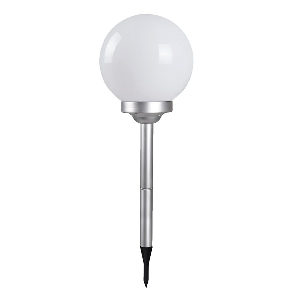 Boule lumineuse solaire pour jardin – lampe LED de jardin, borne solaire, éclairage solaire d'extérieur, Diamètre 15 x H 52 cm