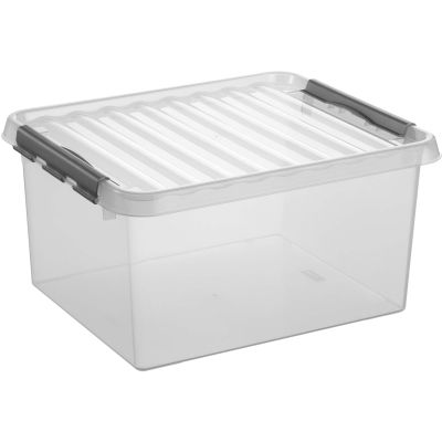 Boîte de rangement en plastique Q-line (36 litres)