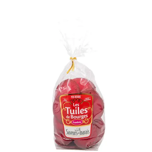 Pour faciliter le quotidien au jardin：Les tuiles de Bourges framboise Saveurs des marais - 150 g