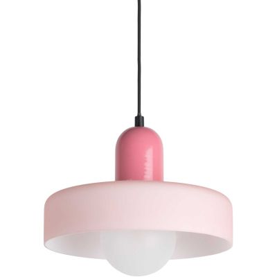 Lampe suspendue en verre Opaco Grato (Rose)