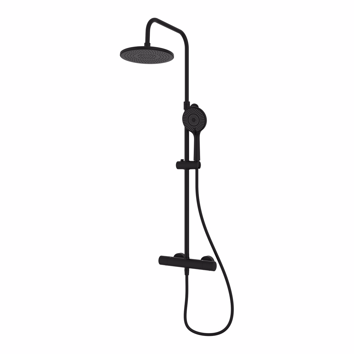 Colonne de douche thermostatique noir Hanalei | Colonne de douche