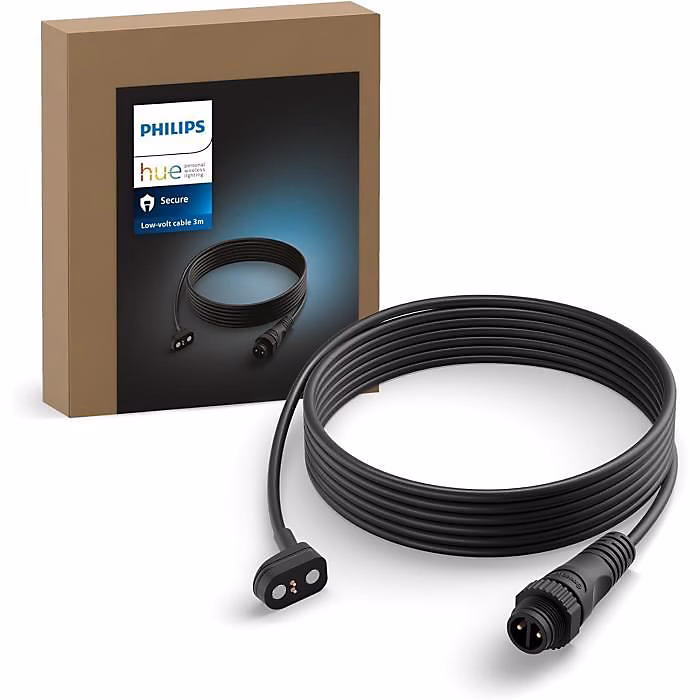 Câble de charge Philips Hue 5 m noir 24 V compatible Caméra Secure – Réf. GLOMYPXUL8209043740