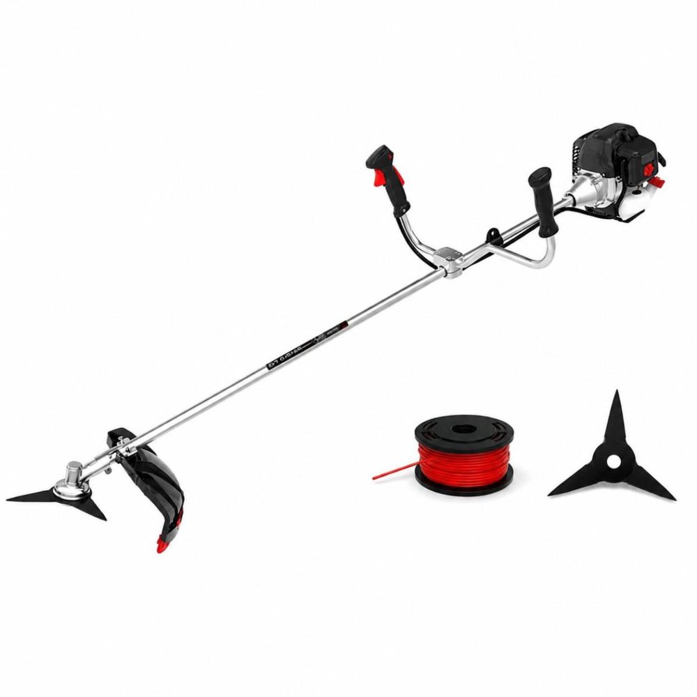 BY TONINO LAMBORGHINI GARDEN MACHINERY Débroussailleuse thermique 52cm3- 2.9cv 2t easy start coupe 42cm fil nylon + lame 3 dents système anti-vibrations lamborghini