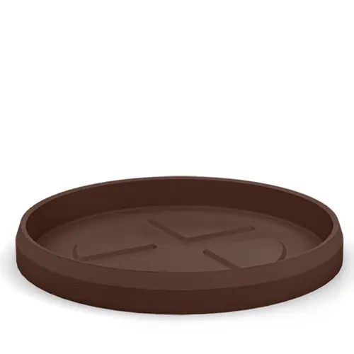 Nature pour le jardin:Soucoupe ronde en plastique coloris bronze rouille Veca Tyle - Ø 68,5 cm