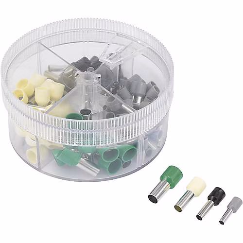 Assortiment d'embouts simples à collerette TRU COMPONENTS E100GS 739705 | 100 pièces – multicolore