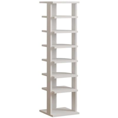 Etagère à chaussures en aggloméré Ayka (Blanc)