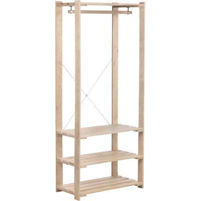 Penderie en pin massif Nova (76.5 x 38.5 x 174.5 cm)