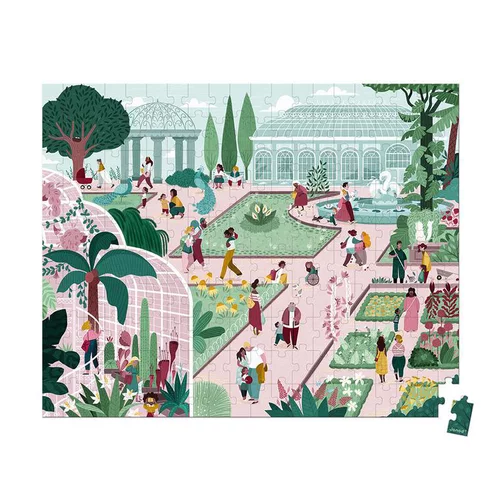 Pour tous jardins:Puzzle jardin botanique en carton Juratoys - 200 pièces
