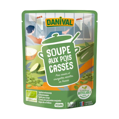 Pour l’univers du jardin:Soupe bio de pois cassés 50 cl