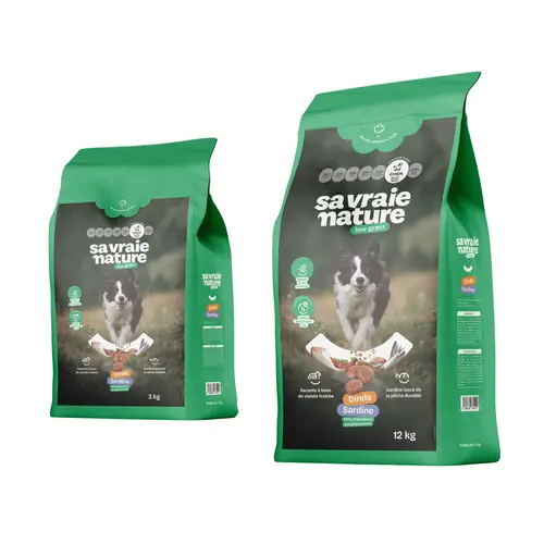 Style extérieur:Croquettes chien adulte dinde et sardine Sa Vraie Nature