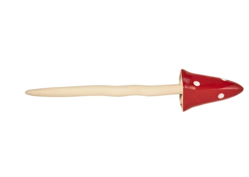 Un atout pour vos extérieurs：Champignon géant décoratif coloris rouge en céramique Smartgarden - 35 x 7,5 x 7,5 cm