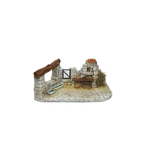 Jardin à embellir:Accessoire de crèche de Noël poulailler Santons Escoffier - 26 x 13 x 12 cm