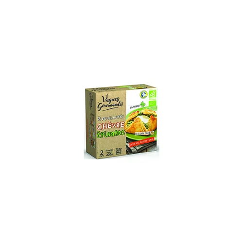 Pour vos projets extérieurs：Feuilletés chèvre épinard Vagues Gourmandes - 220 g (2 pièces)