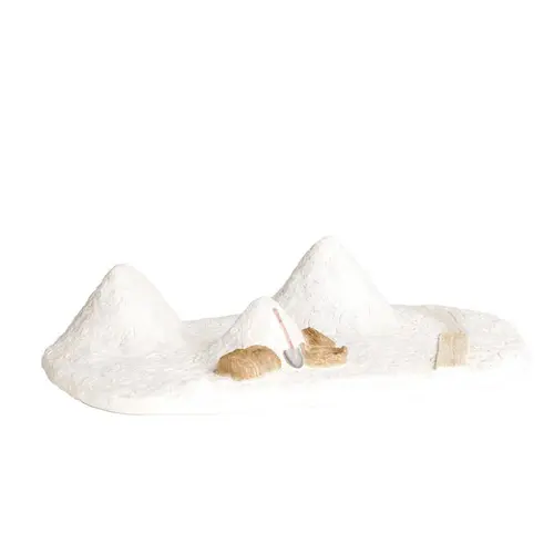 Pour un extérieur accueillant:Accessoire de crèche de Noël tas de sel Santons Escoffier - 32 x 21 x 6 cm