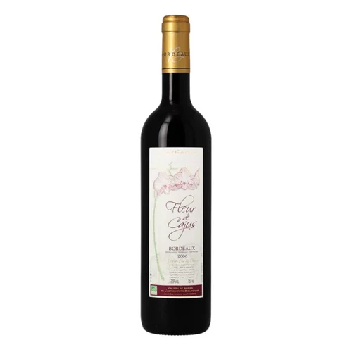 Un atout pour vos extérieurs:Bordeaux fleur de cajus 2006 Bio Rouge - 75 cl